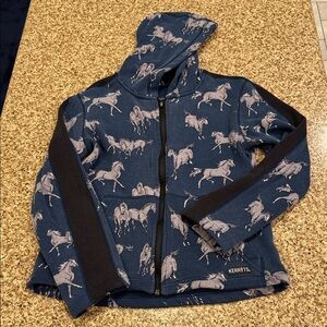 Kerrits Girls Horse Full Zip Hoodie